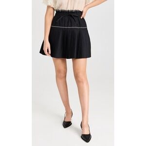 Ulla‎ Johnson Skirt Black Mini Erika Pleated